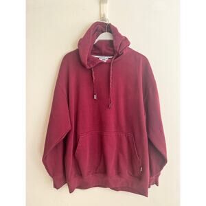 Pro Club Men’s Burgundy Maroon Hoodie Sweatshirt Oversized Fit Size: XL